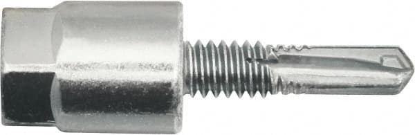 Powers Fasteners - 3/8" Zinc-Plated Steel Vertical (End Drilled) Mount Threaded Rod Anchor - 1/4" Diam x 1-1/2" Long, Hex Head, 3,675 Lb Ultimate Pullout, For Use with Steel - Strong Tooling