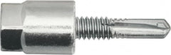 Powers Fasteners - 1/4" Zinc-Plated Steel Vertical (End Drilled) Mount Threaded Rod Anchor - 1/4" Diam x 1" Long, Hex Head, 2,375 Lb Ultimate Pullout, For Use with Steel - Strong Tooling