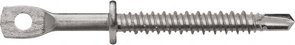 Powers Fasteners - 3/16" Zinc-Plated Steel Eyelet Mount Threaded Rod Anchor - 1/4" Diam x 3-1/4" Long, Eyelet Head, 590 Lb Ultimate Pullout, For Use with Steel - Strong Tooling