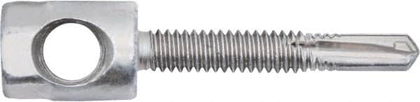 Powers Fasteners - 3/8" Zinc-Plated Steel Horizontal (Cross Drilled) Mount Threaded Rod Anchor - 1/4" Diam x 1" Long, Hex Head, 2,810 Lb Ultimate Pullout, For Use with Steel - Strong Tooling