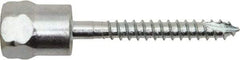 Powers Fasteners - 3/8" Zinc-Plated Steel Vertical (End Drilled) Mount Threaded Rod Anchor - 1/4" Diam x 2" Long, Hex Head, 1,510 Lb Ultimate Pullout, For Use with Wood - Strong Tooling