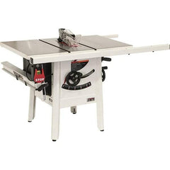 Jet - 10" Blade Diam, 5/8" Arbor Diam, 1 Phase Table Saw - 1-3/4 hp, 27" Wide, 115 Volt, 3-1/8" Cutting Depth - Strong Tooling