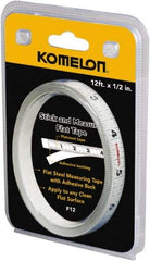 Komelon - Adhesive Tape Measures Length (Inch): 144 Length (Feet): 12.00 - Strong Tooling