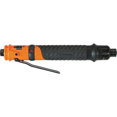 Cleco - 1/4" Bit Holder, 660 RPM, Inline Handle Air Screwdriver - 0.3 to 3.8 Ft/Lb Torque, 1/8" Inlet, 11 CFM - Strong Tooling