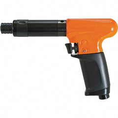 Cleco - 1/4" Bit Holder, 1,800 RPM, Pistol Grip Handle Air Screwdriver - 17 to 100 Ft/Lb Torque, 1/4" Inlet, 22 CFM - Strong Tooling