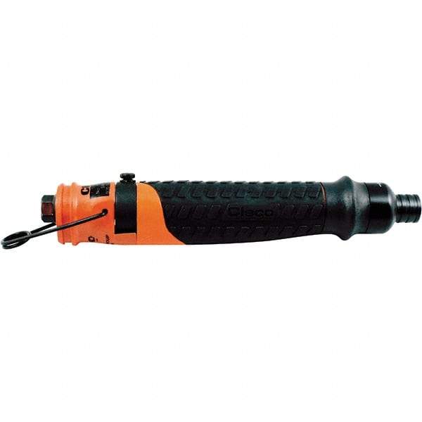 Cleco - 1/4" Bit Holder, 2,300 RPM, Inline Handle Air Screwdriver - 0.3 to 1.6 Ft/Lb Torque, 1/8" Inlet, 11 CFM - Strong Tooling