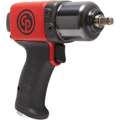 Chicago Pneumatic - 3/8" Drive, 11,500 RPM, 350 Ft/Lb Torque Impact Wrench - Pistol Grip Handle, 24.2 CFM, 90 psi, 1/4" NPT Inlet - Strong Tooling