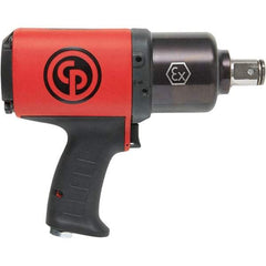 Chicago Pneumatic - 1" Drive, 5,100 RPM, 1,290 Ft/Lb Torque Impact Wrench - Pistol Grip Handle, 38 CFM, 90 psi, 3/8" NPT Inlet - Strong Tooling