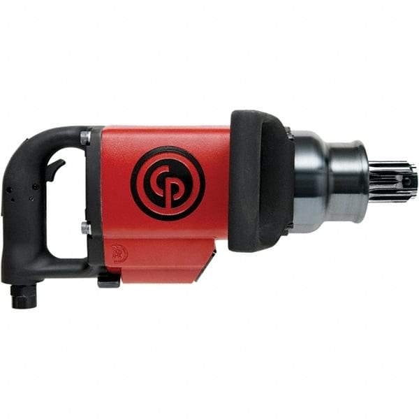 Chicago Pneumatic - #5 Spline Drive, 3,500 RPM, 3,600 Ft/Lb Torque Impact Wrench - D-Handle, 51.5 CFM, 90 psi, 1/2" NPT Inlet - Strong Tooling