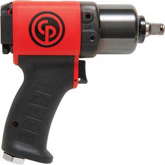 Chicago Pneumatic - 1/2" Drive, 11,500 RPM, 350 Ft/Lb Torque Impact Wrench - Pistol Grip Handle, 24.2 CFM, 90 psi, 1/4" NPT Inlet - Strong Tooling