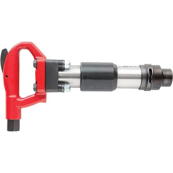 Chicago Pneumatic - 1,700 BPM, 4" Stoke Length, Pneumatic Chipping Hammer - 33 CFM, 7/8 NPT - Strong Tooling