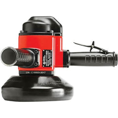 Chicago Pneumatic - 7" Wheel Diam, 8,500 RPM, Pneumatic Angle & Disc Grinder - 5/8-11 Spindle, 110 CFM, Side Exhaust - Strong Tooling