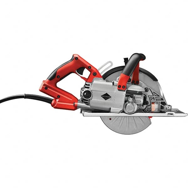 Skilsaw - 15 Amps, 8" Blade Diam, 3,900 RPM, Electric Circular Saw - 120 Volts, 8' Cord Length, 5/8" Arbor Hole, Left Blade - Strong Tooling