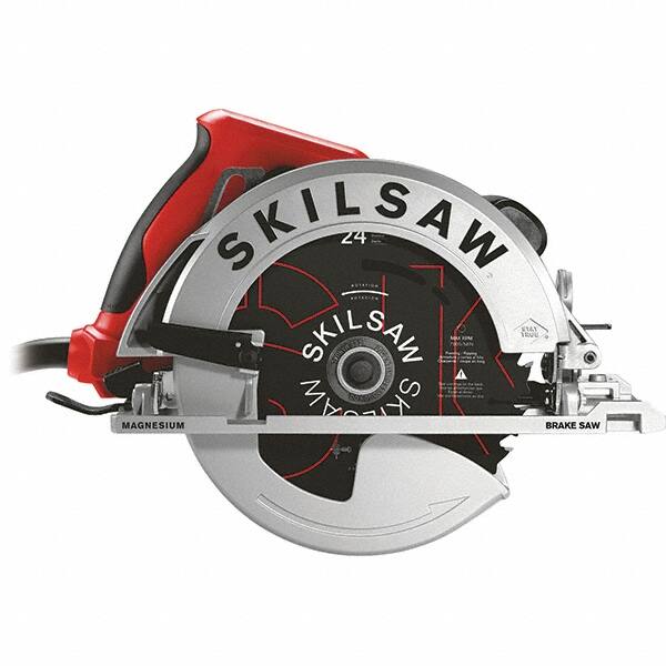 Skilsaw - 15 Amps, 7-1/4" Blade Diam, 5,300 RPM, Electric Circular Saw - 120 Volts, 10' Cord Length, 5/8" Arbor Hole, Left Blade - Strong Tooling