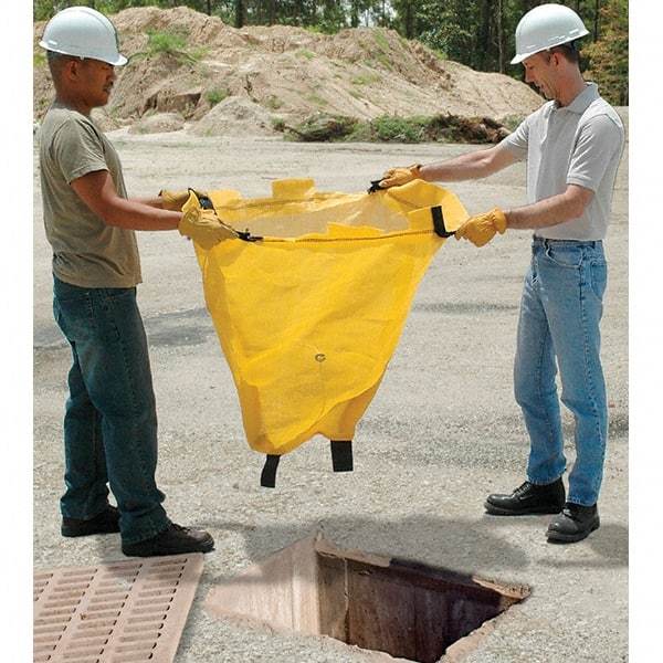 UltraTech - 2' Long x 2' Wide, Polypropylene Drain Guard - Yellow, Use for Stormwater/Construction Compliance - Strong Tooling