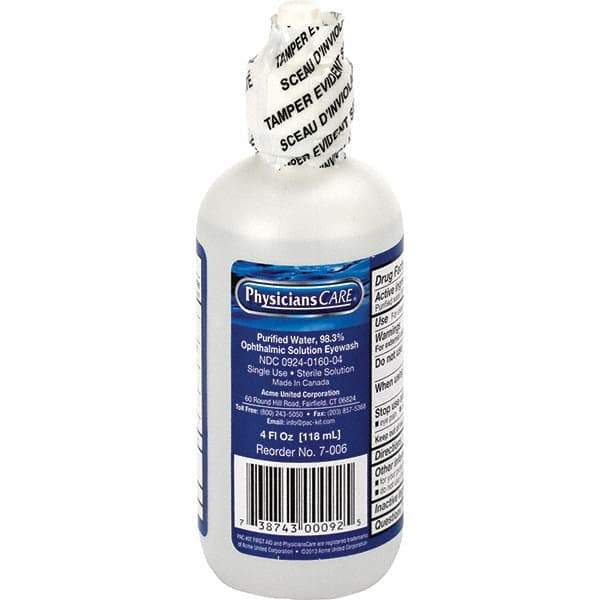 PRO-SAFE - 4 oz, Disposable Eyewash Bottle - Approved by ANSI Spec - ANSI Z308.1-2015 - Strong Tooling