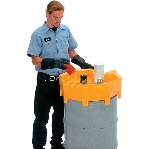 UltraTech - 9" High x 28" Diam, Polyethylene, Funnel - 5 Gal Drum/Pail Capacity - Strong Tooling