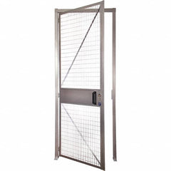 Folding Guard - 3' Wide x 8' High, Hinged Door for Temporary Structures - Welded Wire - Strong Tooling