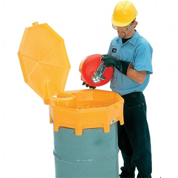 UltraTech - 7" High x 29" Diam, Polyethylene, Manual Closing Funnel Cover - Strong Tooling