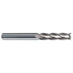 5/8 Dia. x 6 Overall Length 4-Flute Square End Solid Carbide SE End Mill-Round Shank-Center Cut-Uncoated - Strong Tooling