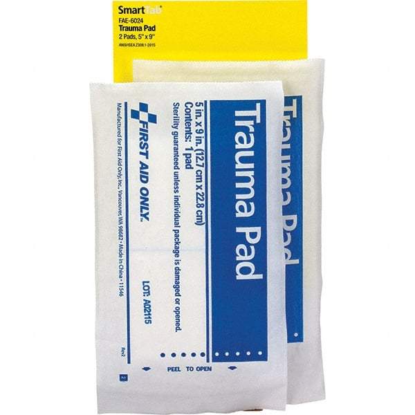 PRO-SAFE - 9" Long x 5" Wide, Trauma Pad - White, Gauze Bandage - Strong Tooling