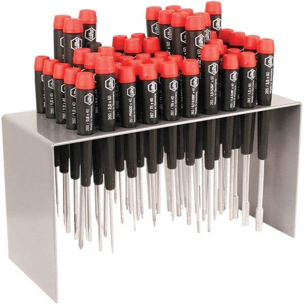 Wiha - 50 Piece Slotted, Phillips & Torx Screwdriver Set - Precision Tech Handle, Bit Sizes: Philips #000 to #1, Comes in Metal - Strong Tooling