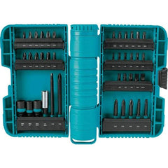 Makita - Power Bit, Insert Bit & Nut Driver Set - 1/4 to 3/8" Hex, #2, 1/4", 3/8" Drive, Phillips, Slotted, Torx, Square Point - Strong Tooling