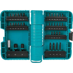 Makita - Power Bit, Insert Bit & Nut Driver Set - 1/4" Hex, #2, 1/4" Drive, Phillips, Slotted, Torx, Square Point - Strong Tooling