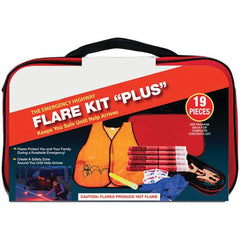 PRO-SAFE - Highway Safety Kits Type: Emergency Roadside Kit Number of Pieces: 19 - Strong Tooling