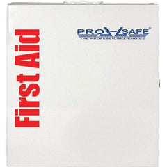 PRO-SAFE - Industrial First Aid Cabinet - 14"x13-1/4"x3-1/8", White, Metal - Strong Tooling