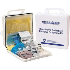 PRO-SAFE - Personal Protection Bloodborne Pathogen Kit - 2-3/4" Wide x 9-1/4" Deep x 9-1/4" High, Plastic Box - Strong Tooling