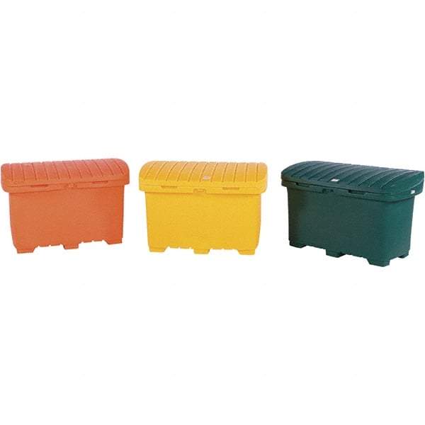 UltraTech - 15 Cu Ft, 350 Lb Load Capacity Green Polyethylene Tote Container - 48" Long x 31" Wide x 41.8" High, Lid Included - Strong Tooling