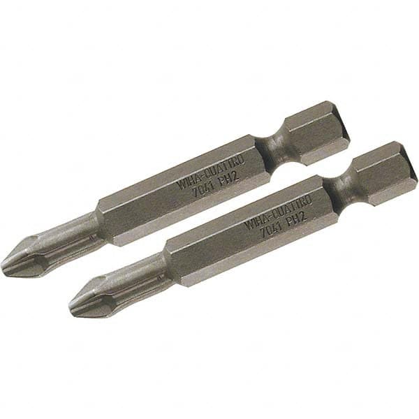 Wiha - #0 Power Bit - 1/4" Drive, 2" OAL - Strong Tooling