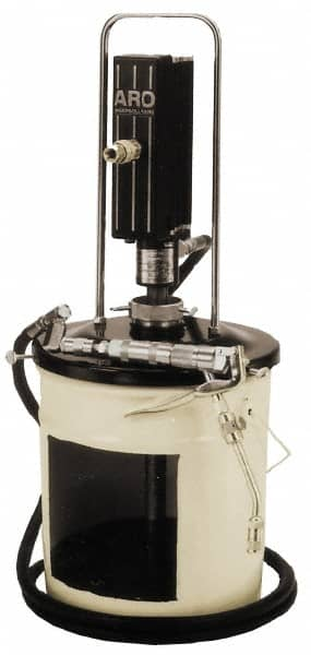 ARO/Ingersoll-Rand - Grease Lubrication 2 Lb/min Flow Carbon Steel Air-Operated Pump - For 120 Lb Container - Strong Tooling