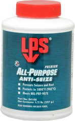 LPS - 0.5 Lb Can General Purpose Anti-Seize Lubricant - Molybdenum Disulfide, -65 to 1,800°F, Blue/Gray, Water Resistant - Strong Tooling