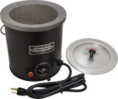 WAAGE - 2 Qt, 5" Deep, 150 to 450°F, Dip Coat Pot - 5-1/2" ID, 115 Volts, 600 Watts - Strong Tooling