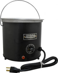 WAAGE - 1 Gal, 5-1/2" Deep, 150 to 450°F, Dip Coat Pot - 8" ID, 115 Volts, 1000 Watts - Strong Tooling