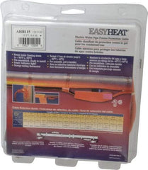 EasyHeat - 15' Long, Preassembled, Fixed Length, Fixed Wattage, Protection Heat Cable - 120 Input Volts, 105 Watts - Strong Tooling