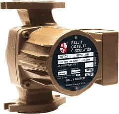 Bell & Gossett - .17 hp, 1 Phase, Bronze Housing, Noryl Impeller, Inline Circulator Pump - 115/230V Volt, 60 Hz Hz, 125 Max psi, 120V Motor - Strong Tooling