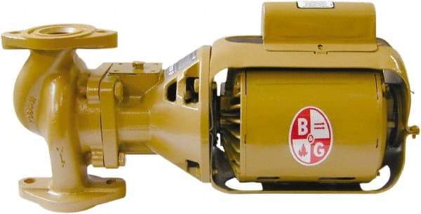 Bell & Gossett - .33 hp, 1 Phase, Bronze Housing, Cast Bronze Impeller, Inline Circulator Pump - 115/230V Volt, 60 Hz Hz, 125 Max psi, 120V Motor - Strong Tooling