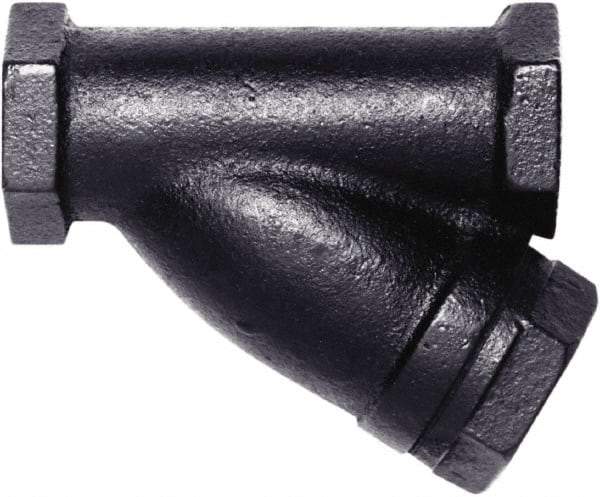 Hoffman Speciality - 1-1/4" Pipe, Female NPT Ends, Cast Iron Y-Strainer - 250 psi Pressure Rating, 400 psi WOG Rating, 250 psi WSP Rating - Strong Tooling