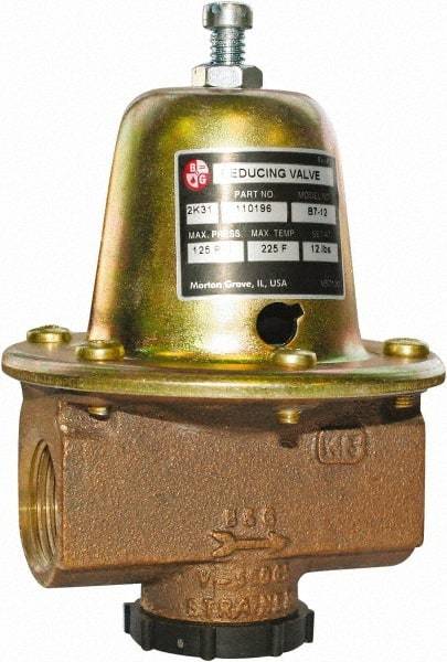 Bell & Gossett - 3/4" Inlet, 3/4" Outlet, FNPT, Reducing Valve - 125 Max psi, Lead Free Brass - Strong Tooling