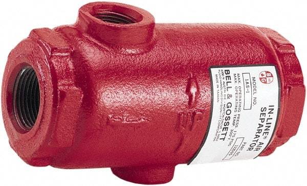 Bell & Gossett - 3" Pipe In Line Air Separator Air Vent - 175 Max psi, FNPT End Connection - Strong Tooling