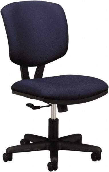 Hon - 40" High Task Chair - 25" Wide x 25-3/4" Deep, 100% Polyester Seat, Navy - Strong Tooling