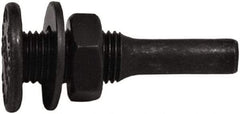 Tanis - 1/2" Arbor Hole to 1/4" Shank Diam Drive Arbor - For 3" Small Diam Wheel Brushes - Strong Tooling