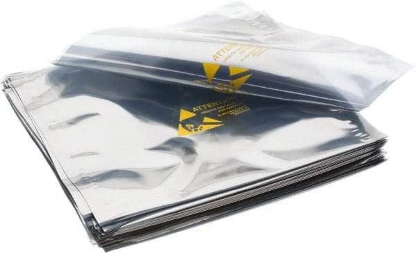 Value Collection - 8" Long x 8" Wide, 3 mil Thick, Clear Metalized Static Shield Bag - Metal-In - Strong Tooling