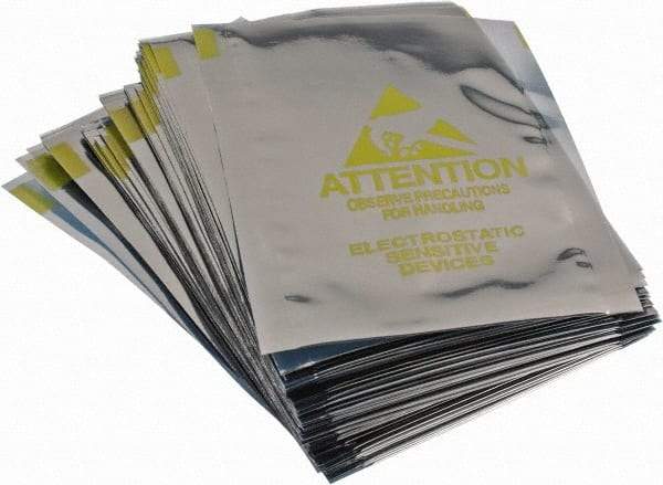 Value Collection - 5" Long x 3" Wide, 3 mil Thick, Clear Metalized Static Shield Bag - Metal-In - Strong Tooling