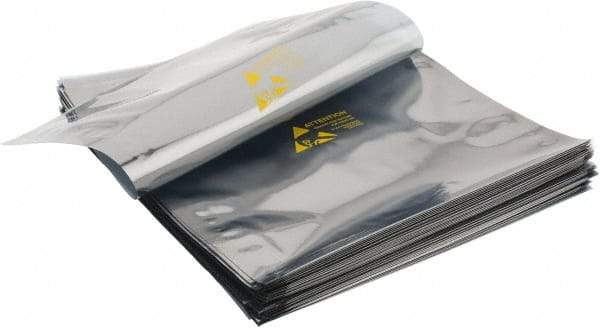 Value Collection - 12" Long x 10" Wide, 3 mil Thick, Clear Metalized Static Shield Bag - Metal-In - Strong Tooling