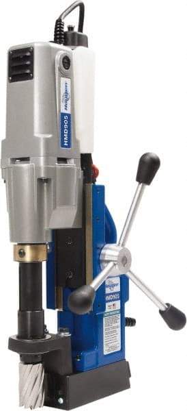 Hougen - 2" Travel, Portable Magnetic Drill Press - 250 & 450 RPM, 9 Amps, 1.5 hp, 1035 Watts - Strong Tooling