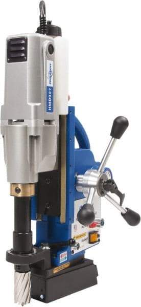 Hougen - 2" Travel, Portable Magnetic Drill Press - 250 & 450 RPM, 9 Amps, 1.5 hp, 1035 Watts - Strong Tooling